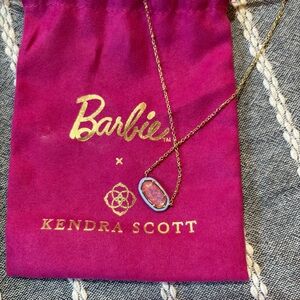 Kendra Scott Pink and Gold Pendant Necklace